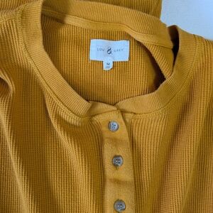 Mustard Henley Lounge Set